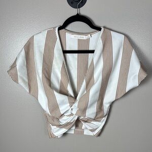 NWOT Bishop & Young Striped Blouse